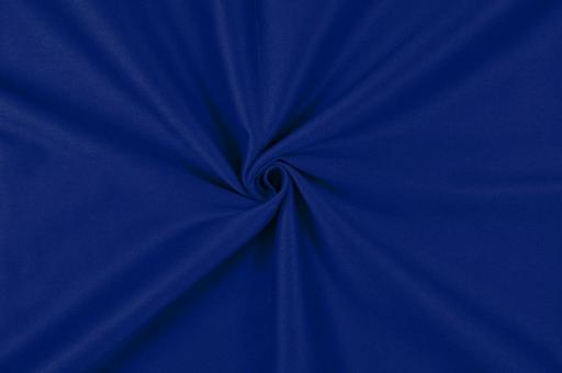 Baumwoll-Satin elastisch - Uni Blau