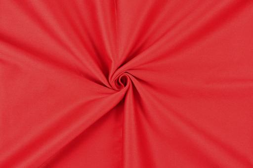 Baumwoll-Satin elastisch - Uni Rot