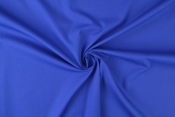Popeline-Baumwollstoff - Elastik Royal