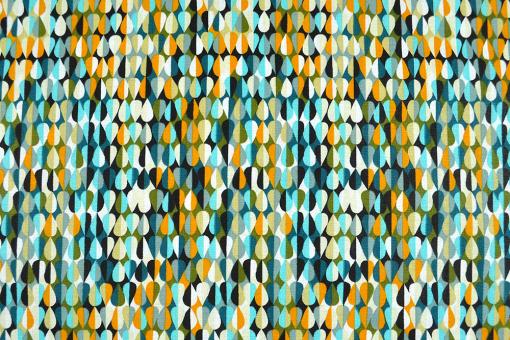 Baumwollstoff - Wild Drops - Türkis 