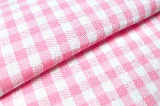 Baumwolle Vichy-Karo - 10 mm Rosa
