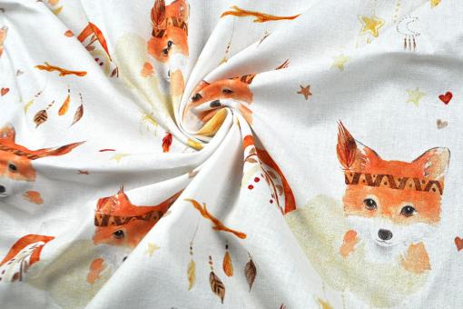 Baumwollstoff Digitaldruck - Traumfänger-Fuchs 