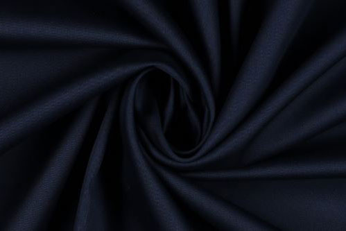 Baumwoll-Satin - Seidenglanz Nachtblau