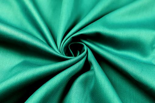 Baumwollstoff satiniert - Grün - 280 cm breit 