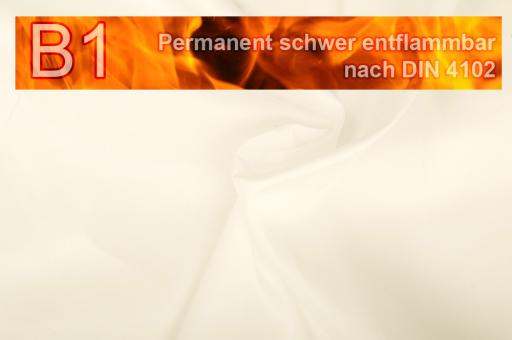 Dekorations-Taft - permanent schwer entflammbar B1 Creme