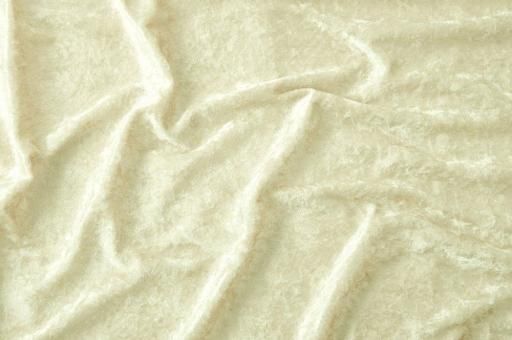 Pannesamt Stoff - Creme - 5,0 Meter 