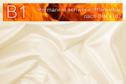 Taftstoff permanent schwer entflammbar - 310 cm Creme