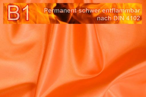 Taftstoff permanent schwer entflammbar - 310 cm Orange