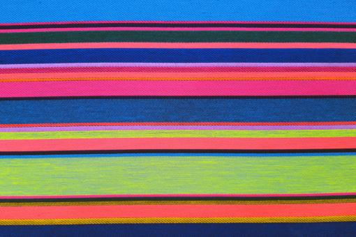 Jacquard Dekostoff - Neon Stripes 