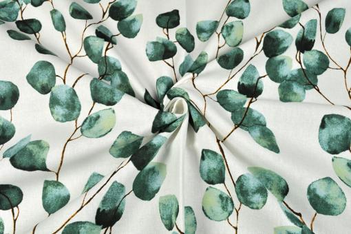 Dekostoff - Eukalyptusblätter 