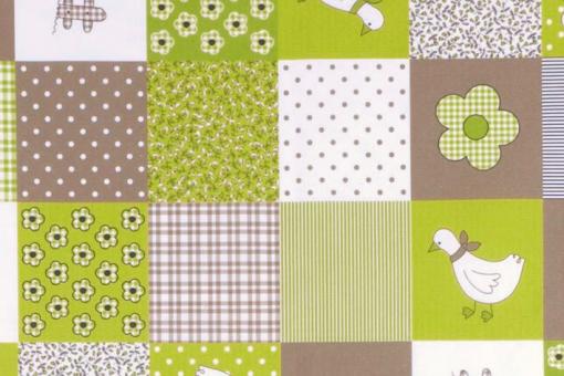 Dekostoff Patchwork Gänsewiese 