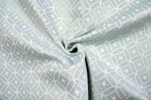 Kreisrauten - Glitzer-Jacquard - Hellblau 