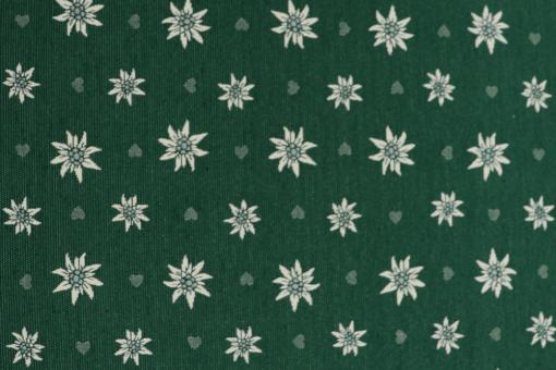 Dekostoff Jacquard Grün - zweiseitig 