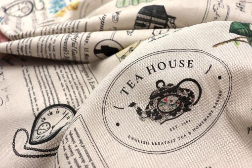 Dekostoff Baumwolle - English Tea House 