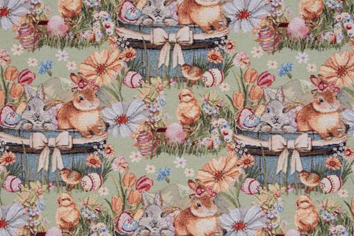 Gobelin-Dekostoff - Easter Bunny 