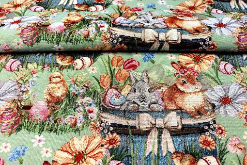 Gobelin-Dekostoff - Easter Bunny 