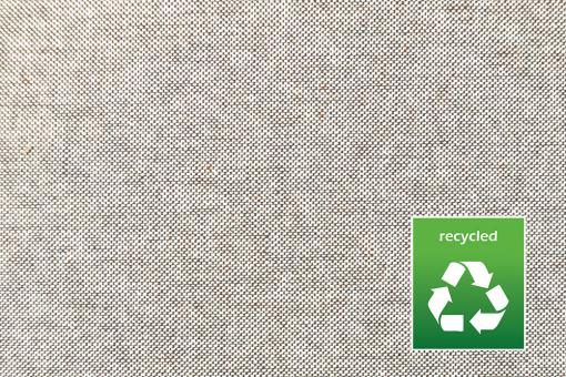 Dekostoff Recycling Leinenlook - Braun - 280 cm breit 