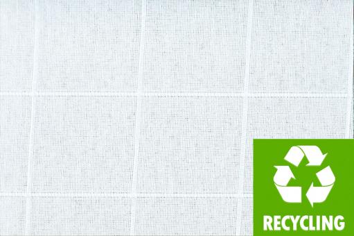 Tischdeckenstoff-Recycling - Elli - Weiß - 280 cm breit 