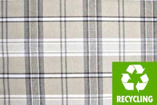 Dekostoff Recycling - Schottenkaro - 280 cm breit 