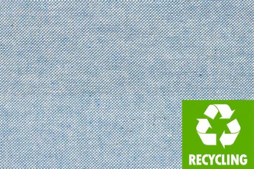 Dekostoff Recycling - Blau Melange - 280 cm breit 