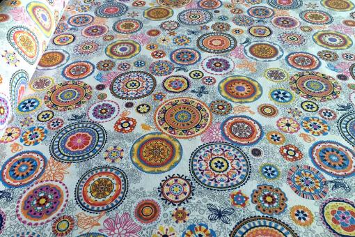 Dekostoff - Blauer Orient - 280 cm breit 