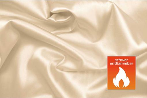 Event-Satin - 308 cm - perm. schwer entflammbar Champagner