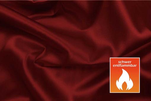 Event-Satin - 308 cm - perm. schwer entflammbar Dunkelrot