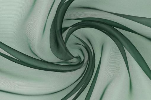 Organza-Stoff - 300 cm Tannengrün