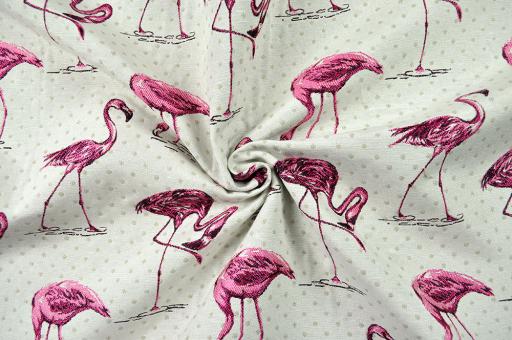 Deko-Stoff Wende-Jacquard - Flamingo-Party 