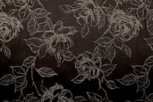 Jacquard Light Roses - Dunkelbraun/Braun 