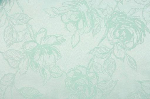 Jacquard Light Roses - Creme/Türkis 