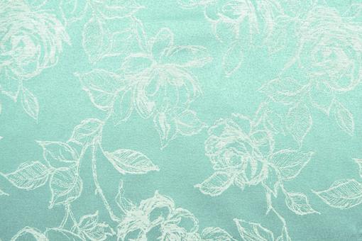 Jacquard Light Roses - Türkis/Creme 