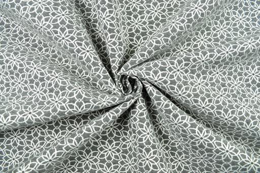 Dekostoff Jacquard - Flor de Alicante - Grau 