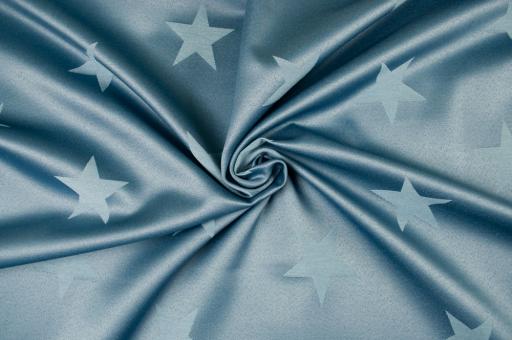 Starry Sky - Dekostoff Jacquard - Blau/Hellblau 