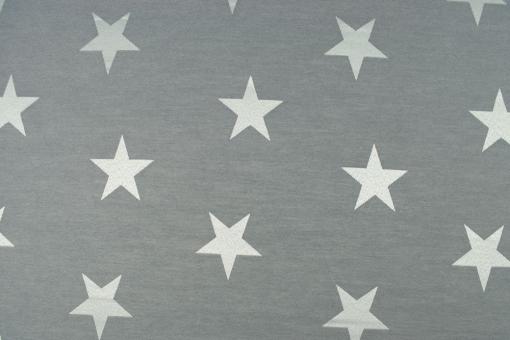 Starry Sky - Dekostoff Jacquard - Grau/Creme 