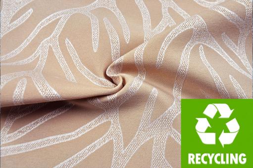 Outdoor-Dekostoff Jacquard - Recycling - Zimtkoralle 