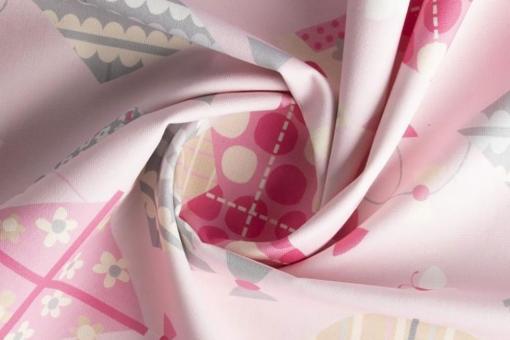 Baumwoll-Dekostoff Premium - 280 cm - Funny Kites - Pink 