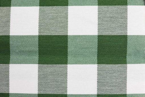Jacquard-Dekostoff - Kariert - Grün 