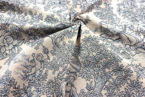 Gobelin-Stoff mit Toile de Jouy 