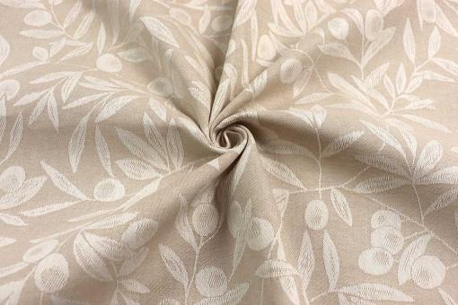 Beschichteter Baumwoll-Jacquard beidseitig - Olive 