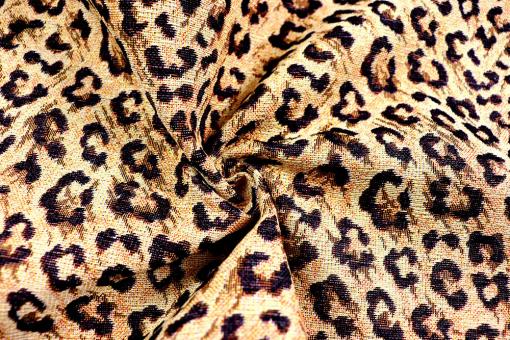 Gobelin-Stoff mit Leomuster 