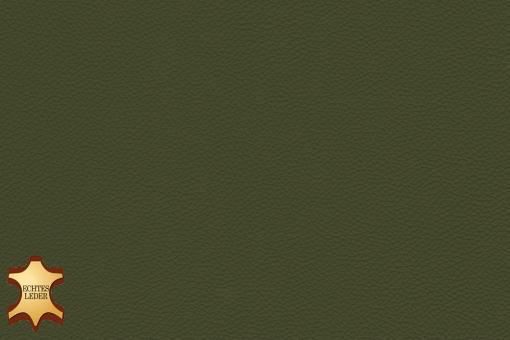 Echtes Leder Nappa - Monza - halbe Haut Olivgrün