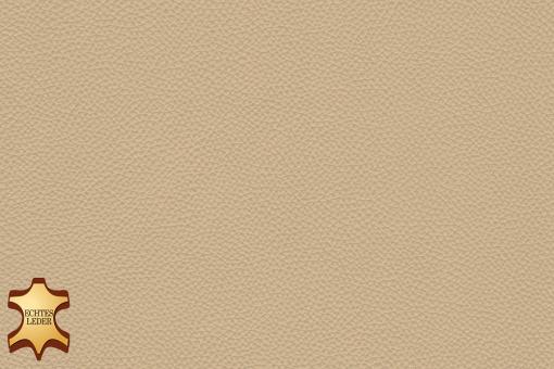 Echtes Leder soft - Rom - halbe Haut Champagner
