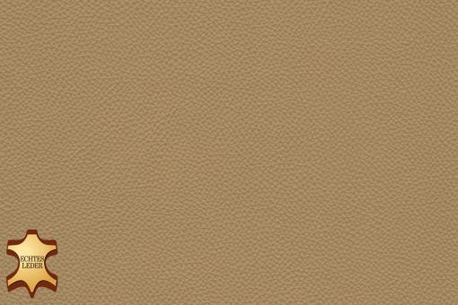 Echtes Leder soft - Rom - halbe Haut Beige