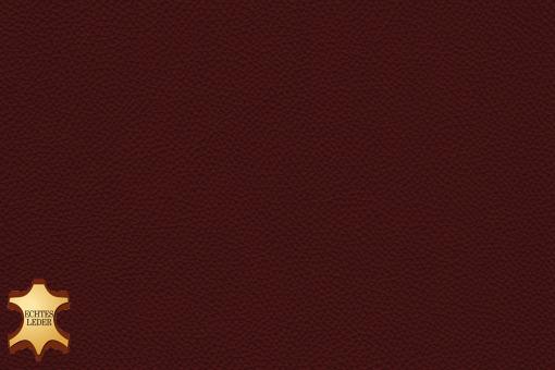 Echtes Leder soft - Rom - halbe Haut Bordeaux