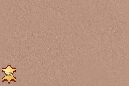 Echtes Leder - Florenz - halbe Haut Beige-Rot