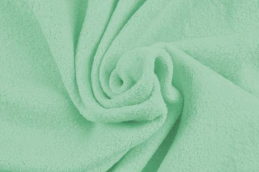 Fleece-Stoff - Baumwolle - Uni Mint