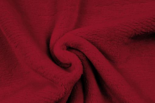 Wohlfühl-Fleece Premium - extra stark - Uni Rot