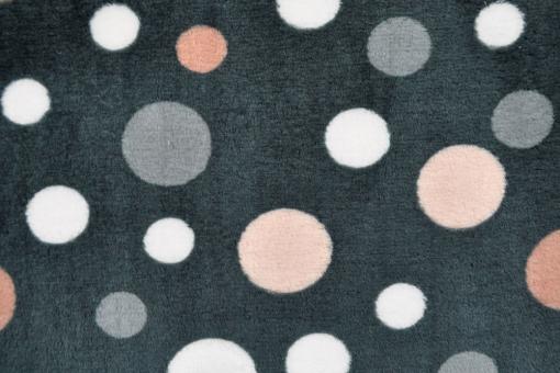 Doubleface-Fleece - Dots and Bears - Pink 