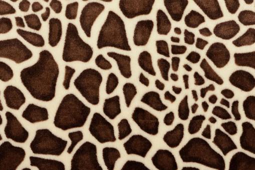 Kuschel-Fleece - Giraffen-Optik 